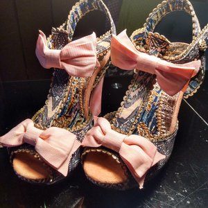 Irregular Choice Bow Wedges (38)